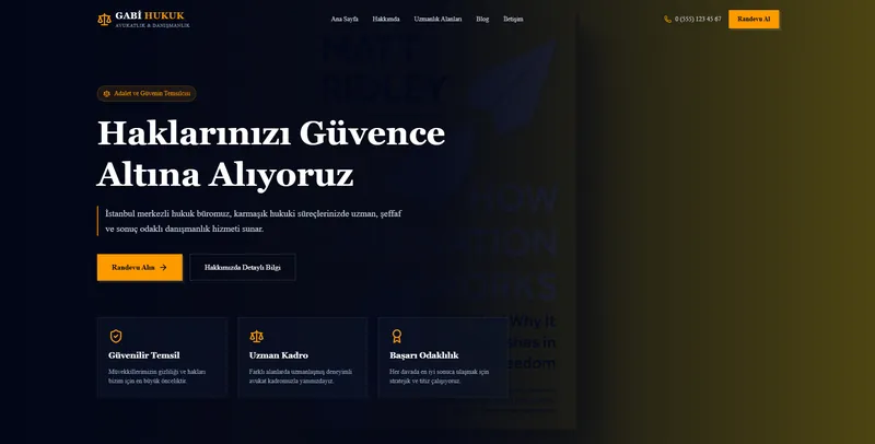 Avukat & Hukuk Bürosu Demosu